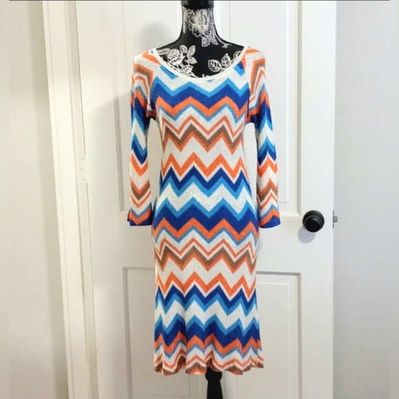 MC2 Saint Barth Dresses & Skirts - 🌊MC2 Saint Barth🌊 - Multicolor Chevron Dress